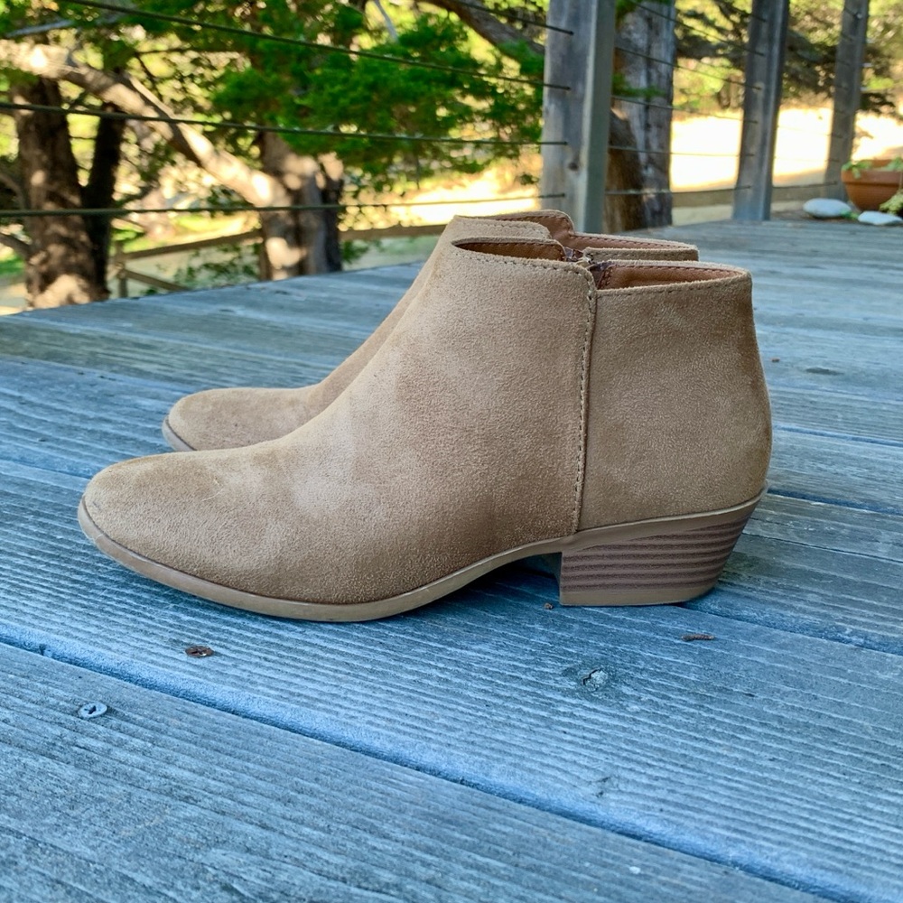 Soda Tan Suede Ankle Boots